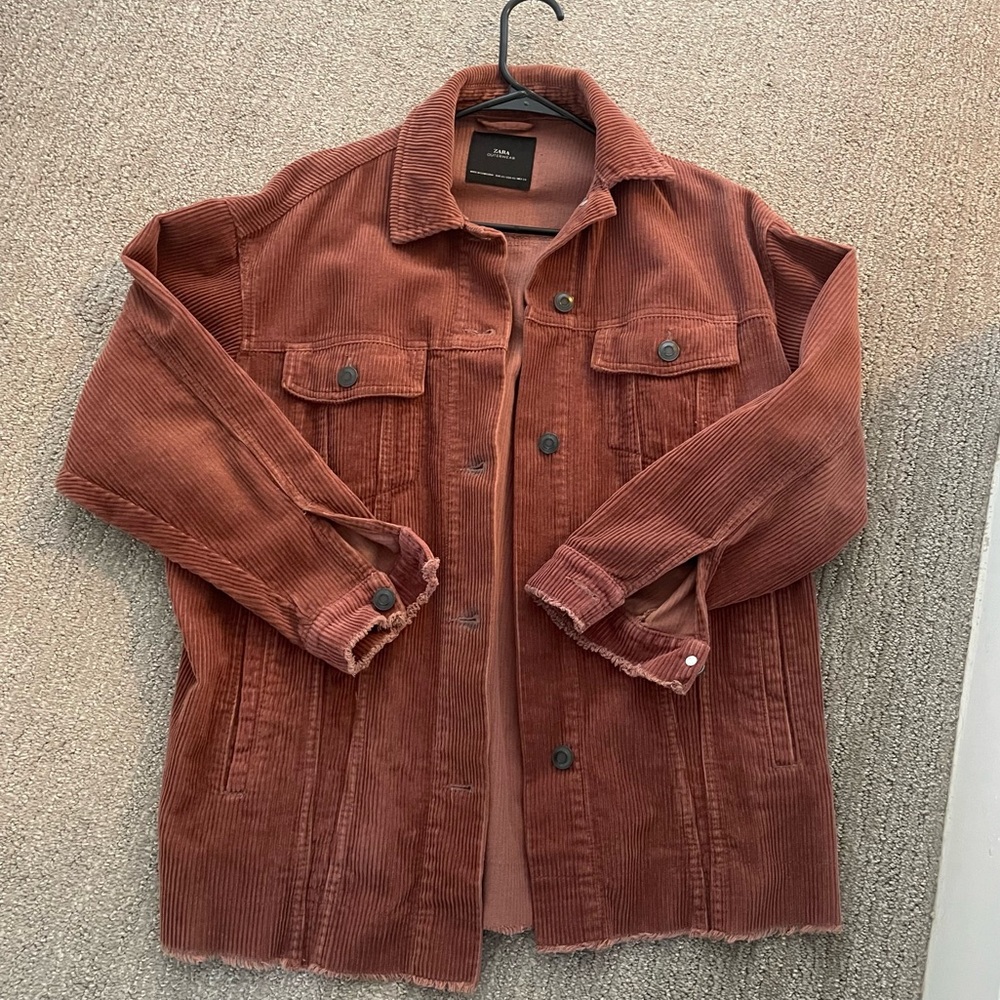 Zara Rust Corduroy Jacket